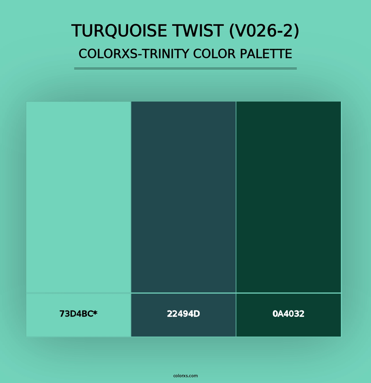 Turquoise Twist (V026-2) - Colorxs Trinity Palette