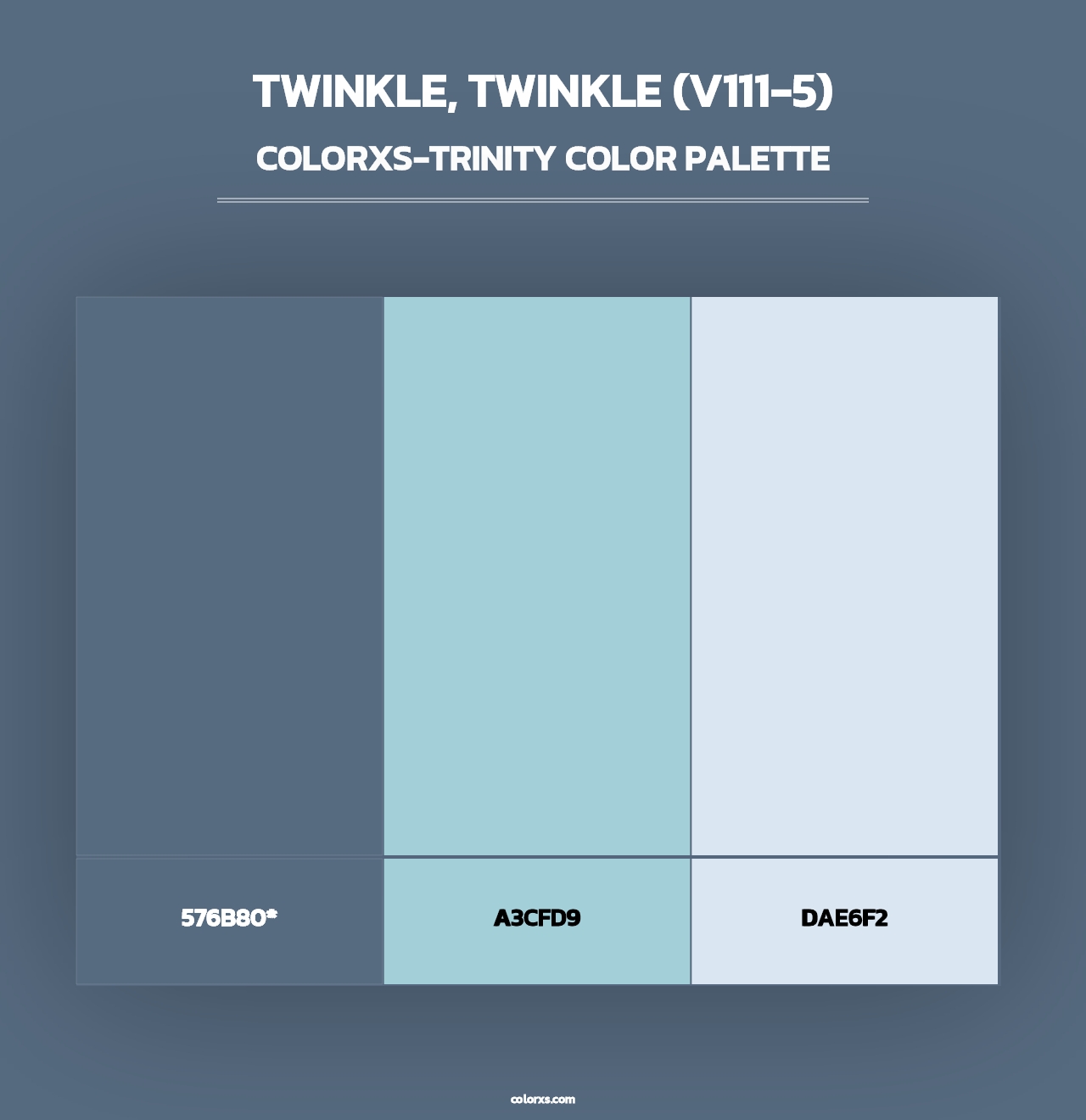 Twinkle, Twinkle (V111-5) - Colorxs Trinity Palette