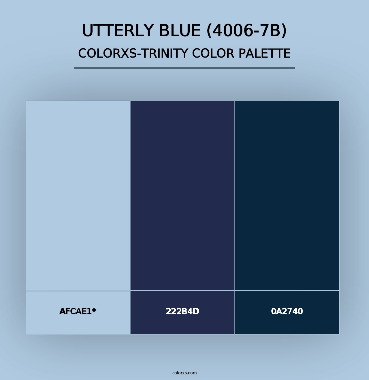 Utterly Blue (4006-7B) - Colorxs Trinity Palette