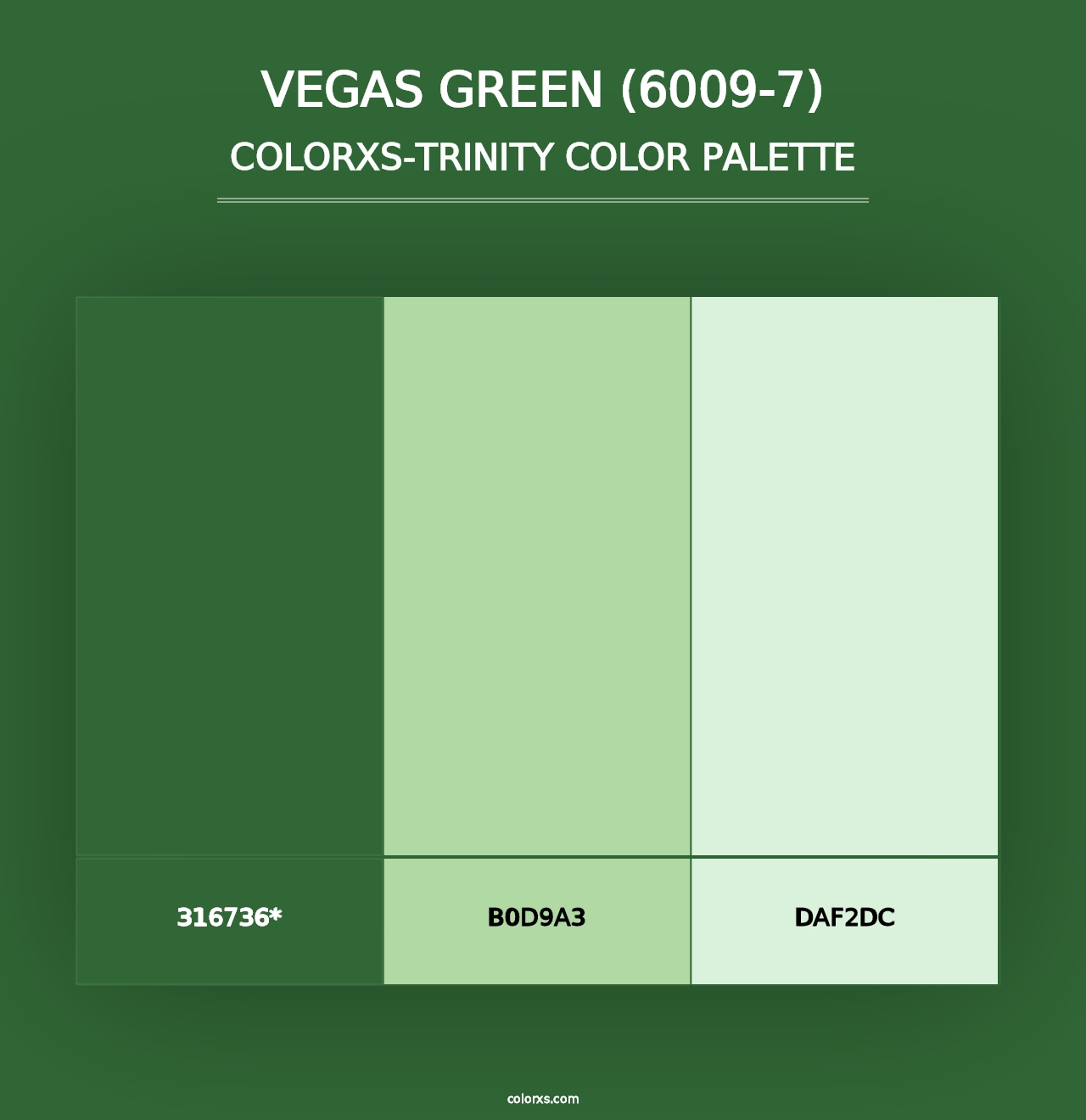 Vegas Green (6009-7) - Colorxs Trinity Palette