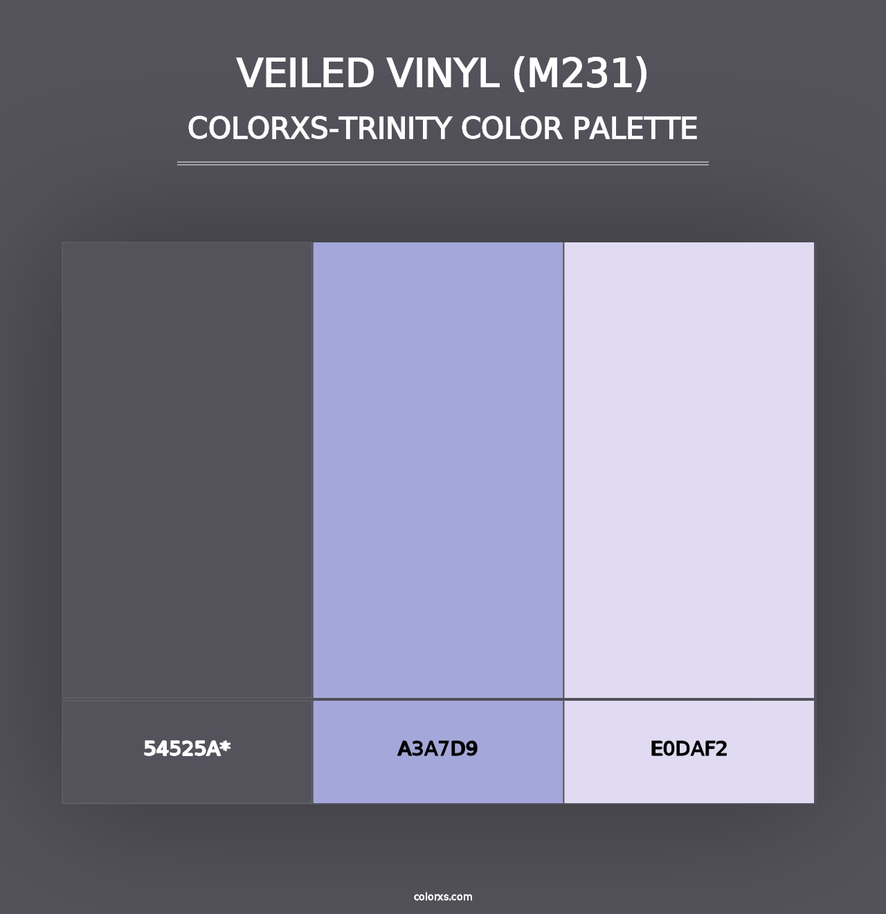 Veiled Vinyl (M231) - Colorxs Trinity Palette