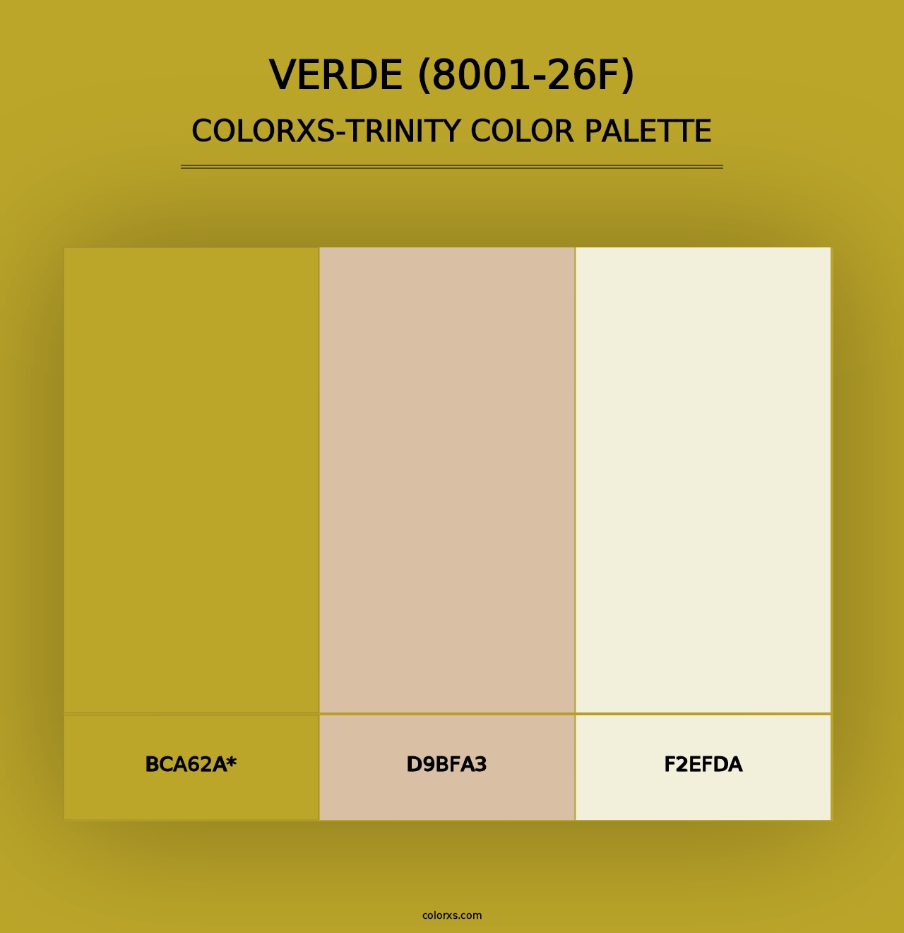 Verde (8001-26F) - Colorxs Trinity Palette