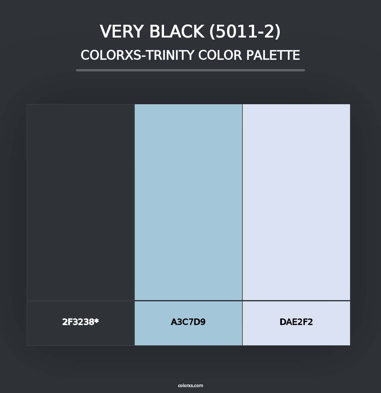 Very Black (5011-2) - Colorxs Trinity Palette