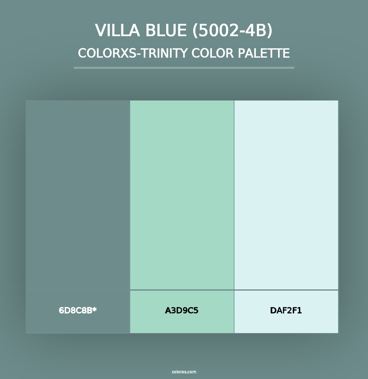 Villa Blue (5002-4B) - Colorxs Trinity Palette