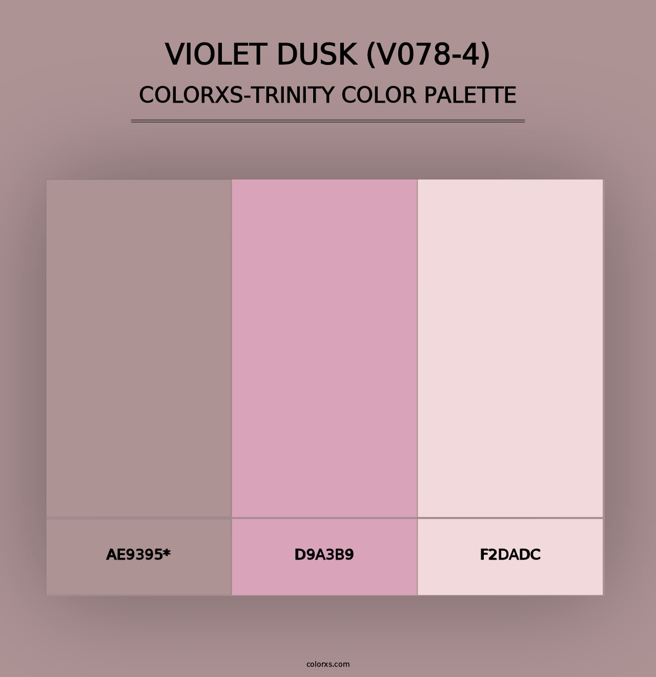 Violet Dusk (V078-4) - Colorxs Trinity Palette