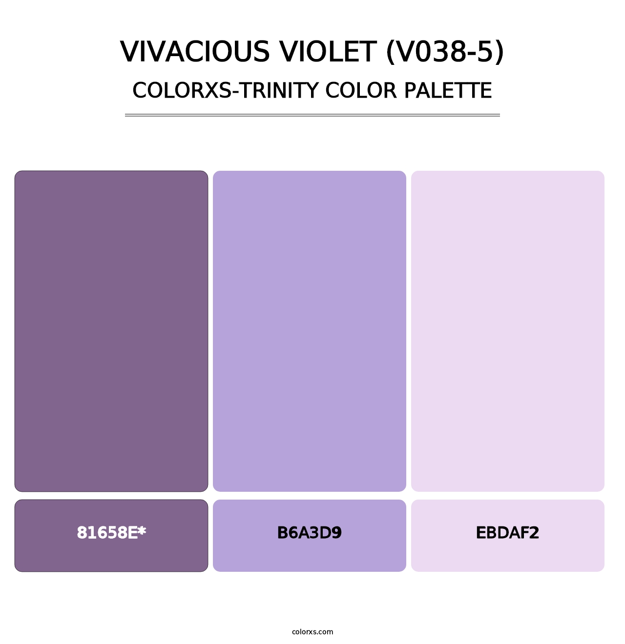 Vivacious Violet (V038-5) - Colorxs Trinity Palette