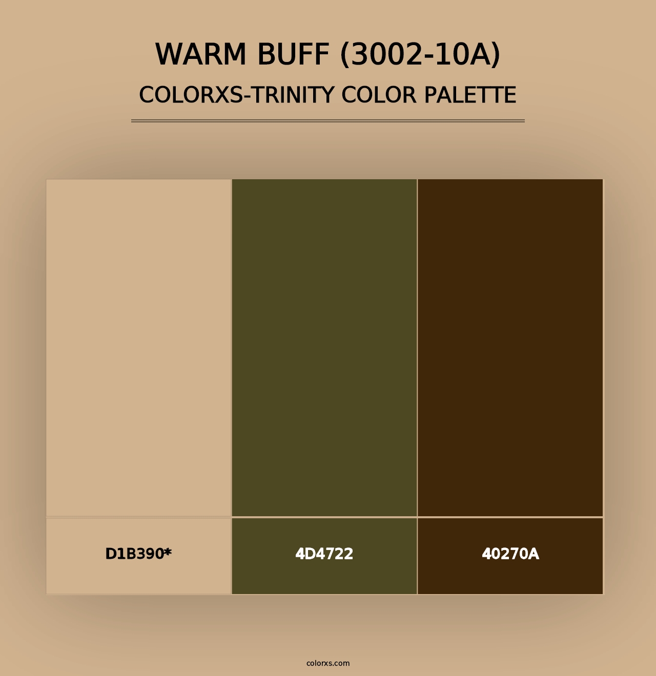 Warm Buff (3002-10A) - Colorxs Trinity Palette