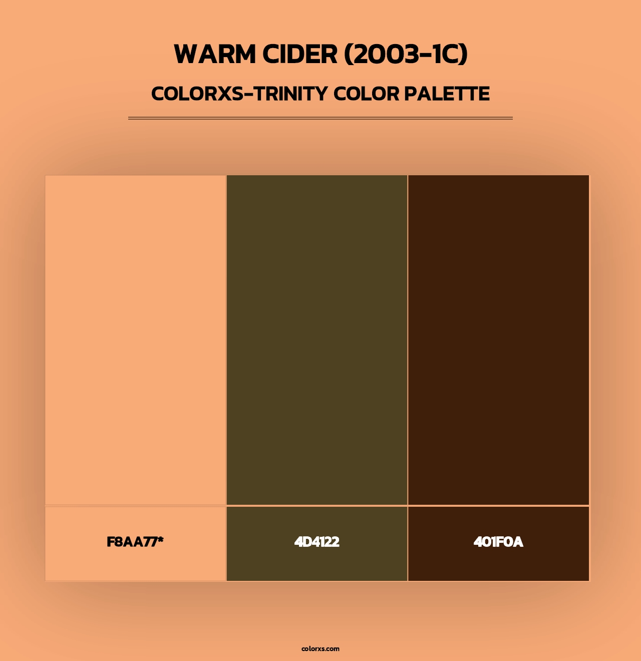 Warm Cider (2003-1C) - Colorxs Trinity Palette