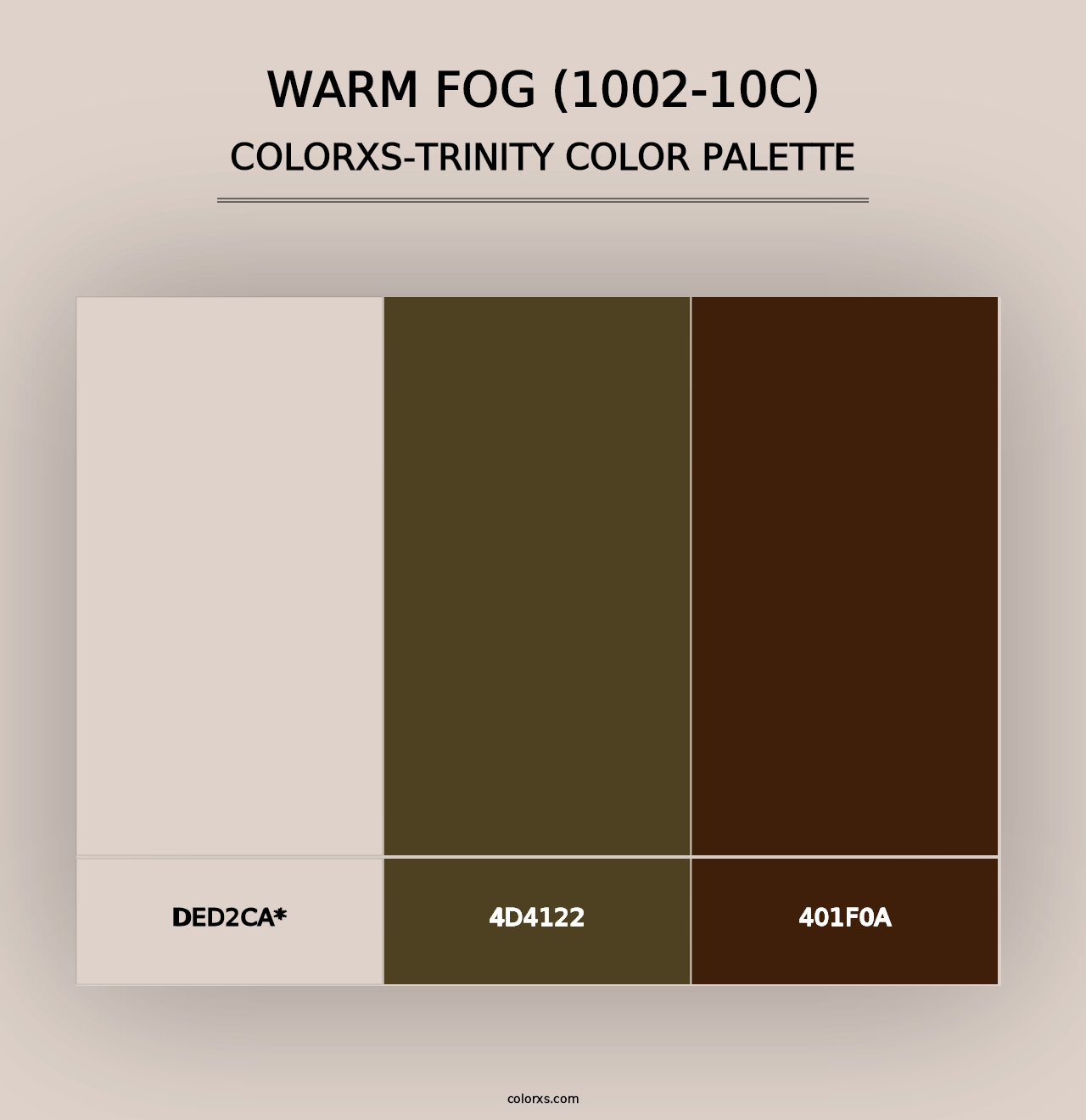 Warm Fog (1002-10C) - Colorxs Trinity Palette