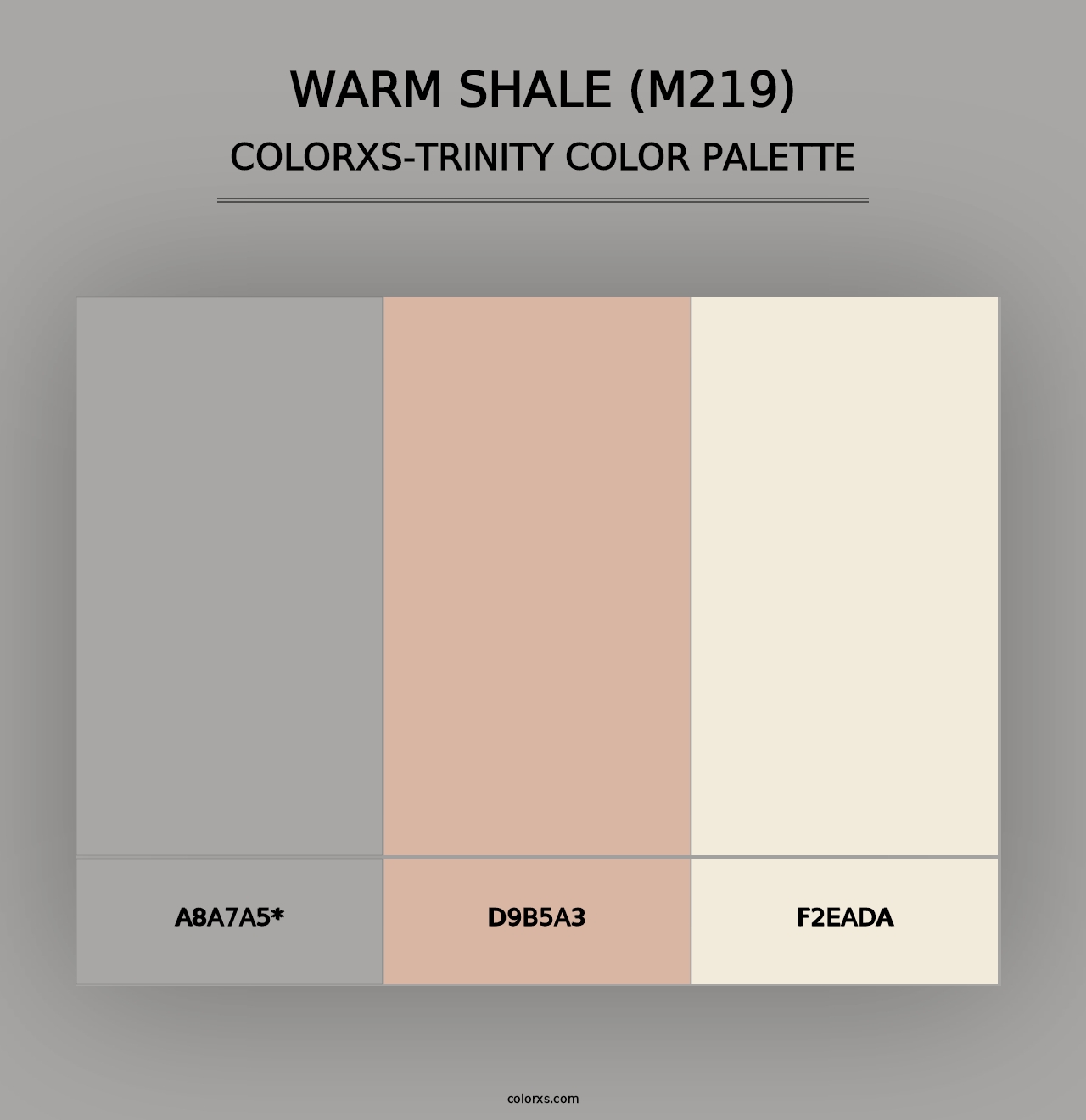 Warm Shale (M219) - Colorxs Trinity Palette