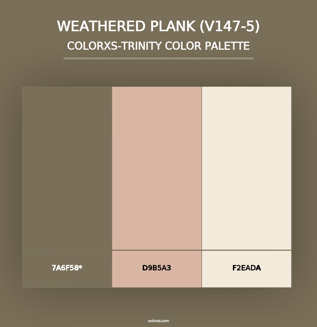 Weathered Plank (V147-5) - Colorxs Trinity Palette