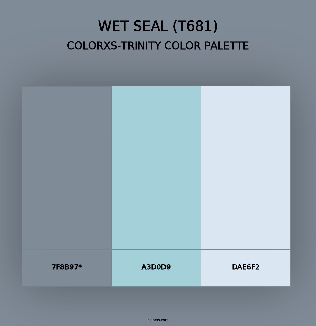 Wet Seal (T681) - Colorxs Trinity Palette