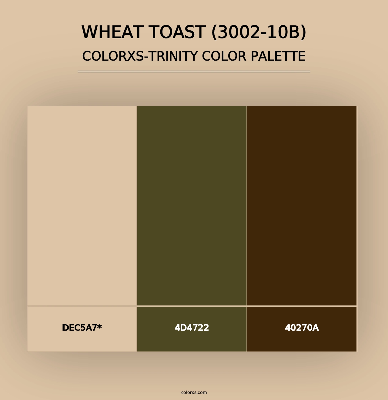 Wheat Toast (3002-10B) - Colorxs Trinity Palette