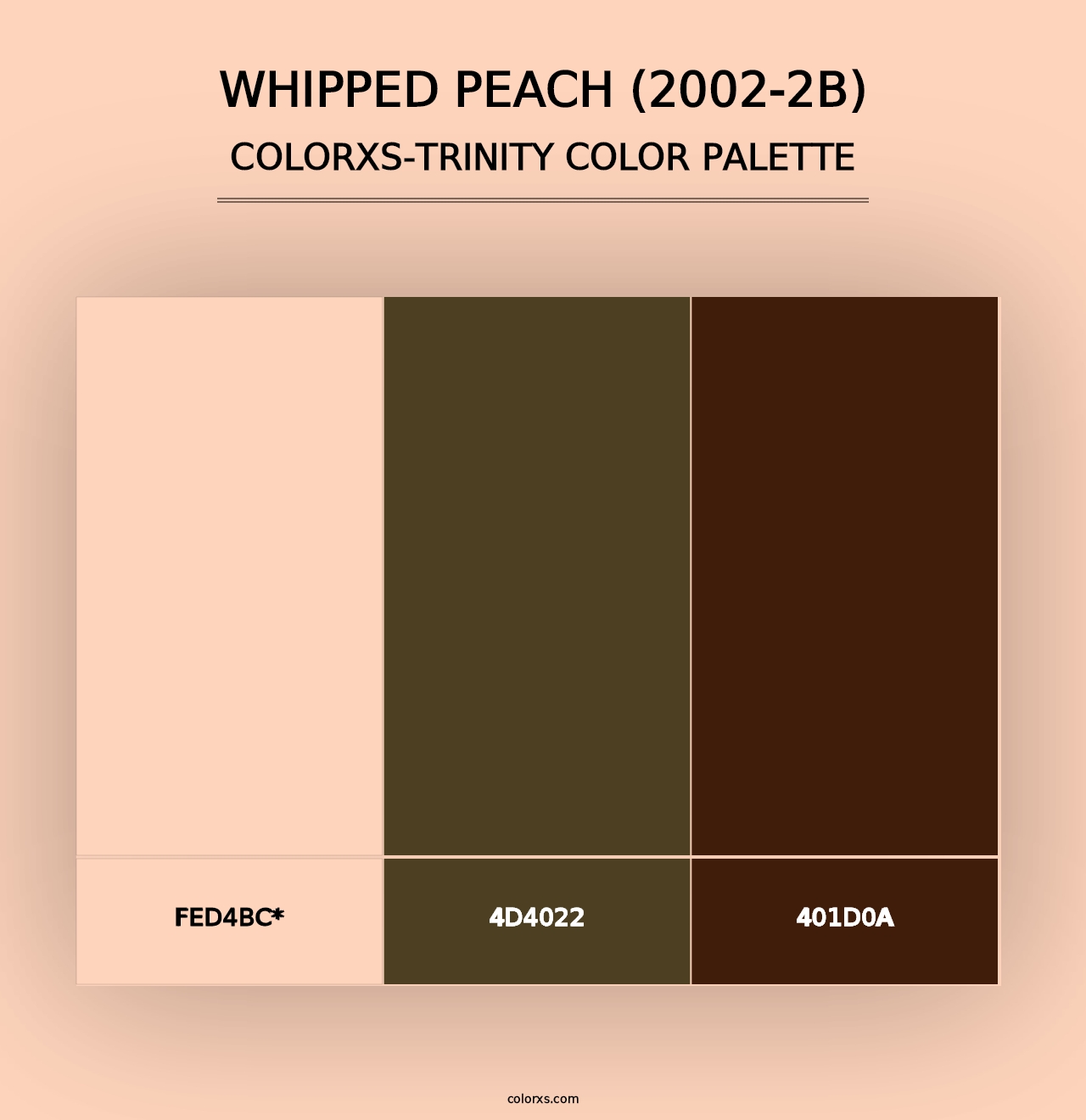 Whipped Peach (2002-2B) - Colorxs Trinity Palette