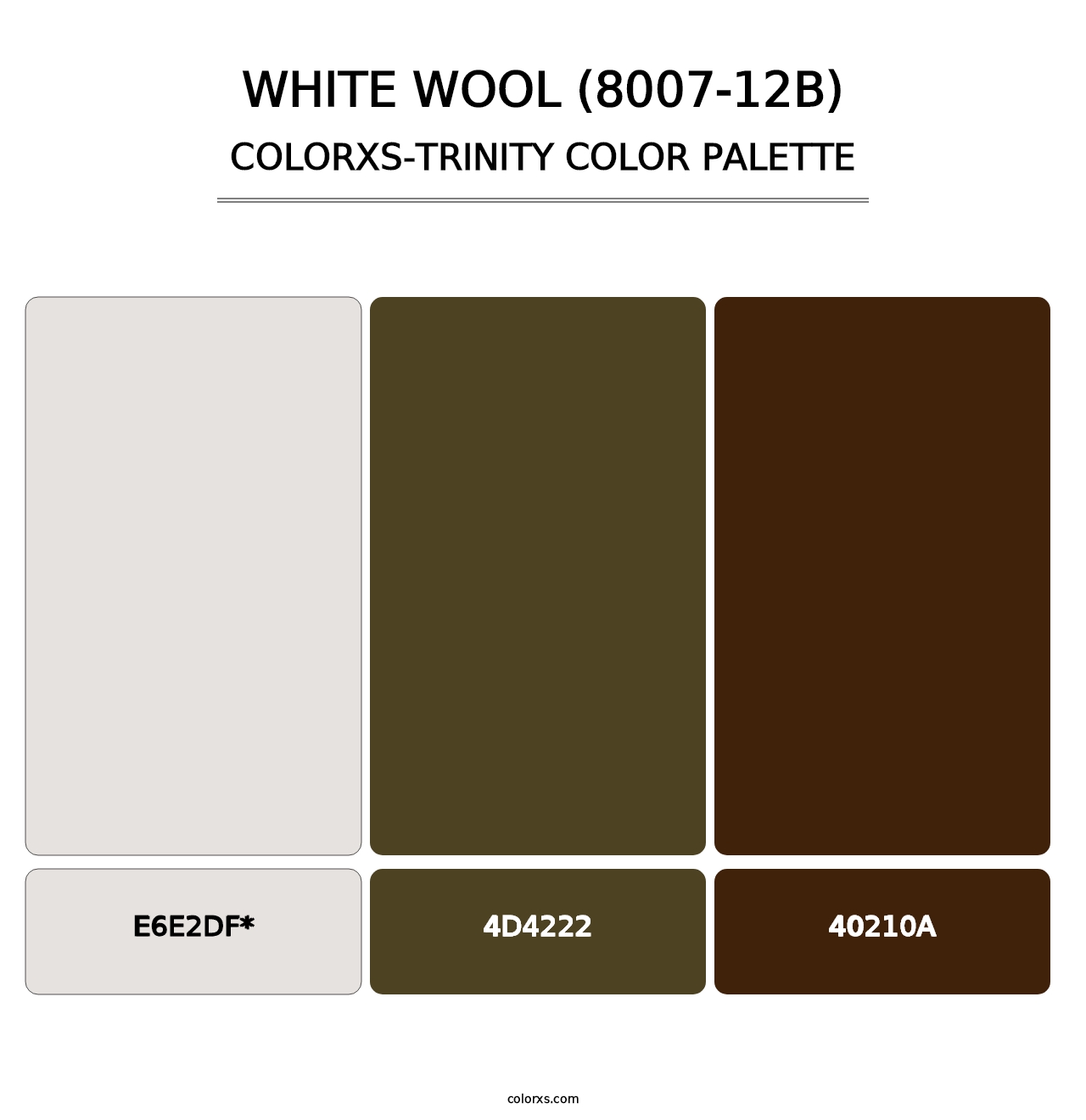 White Wool (8007-12B) - Colorxs Trinity Palette