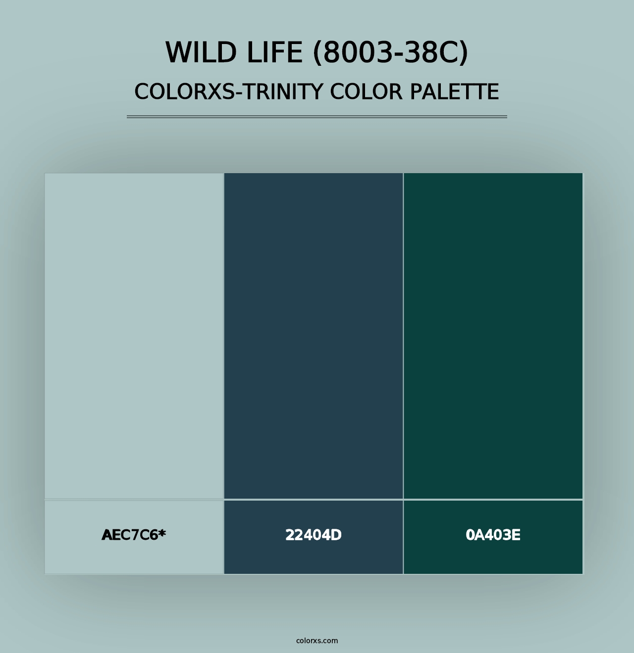 Wild Life (8003-38C) - Colorxs Trinity Palette