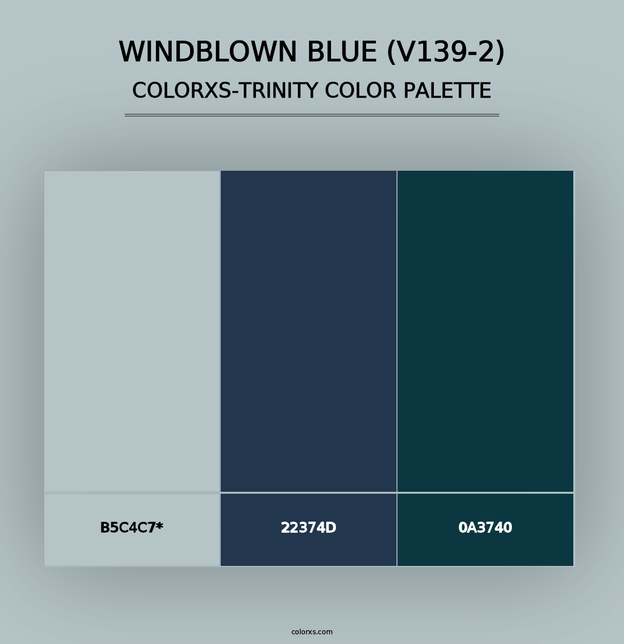 Windblown Blue (V139-2) - Colorxs Trinity Palette