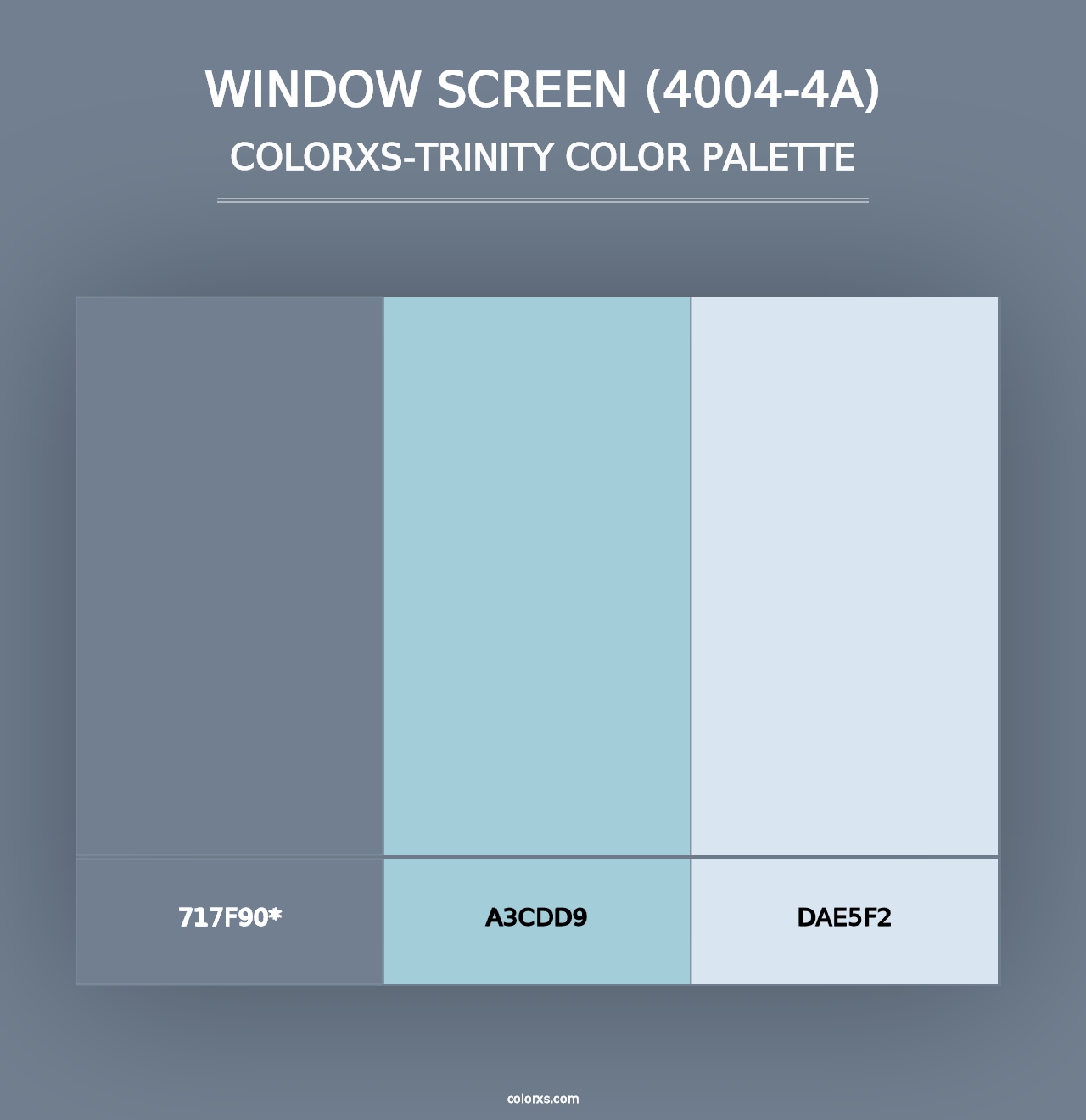 Window Screen (4004-4A) - Colorxs Trinity Palette