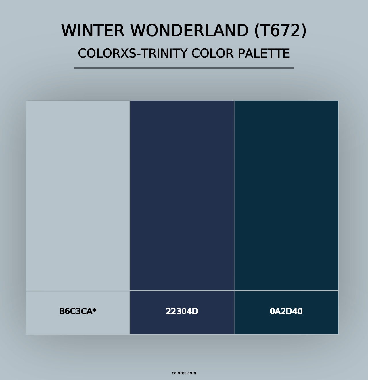 Winter Wonderland (T672) - Colorxs Trinity Palette