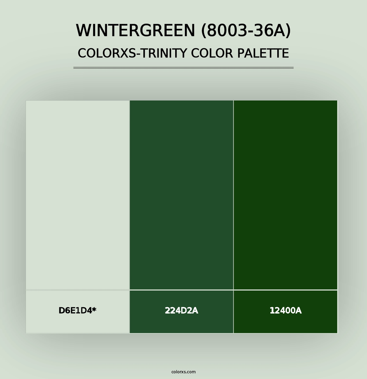 Wintergreen (8003-36A) - Colorxs Trinity Palette