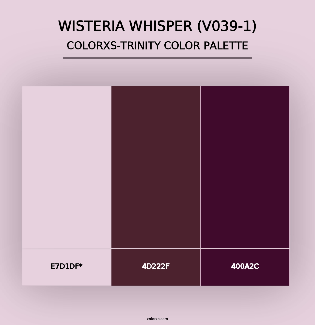 Wisteria Whisper (V039-1) - Colorxs Trinity Palette