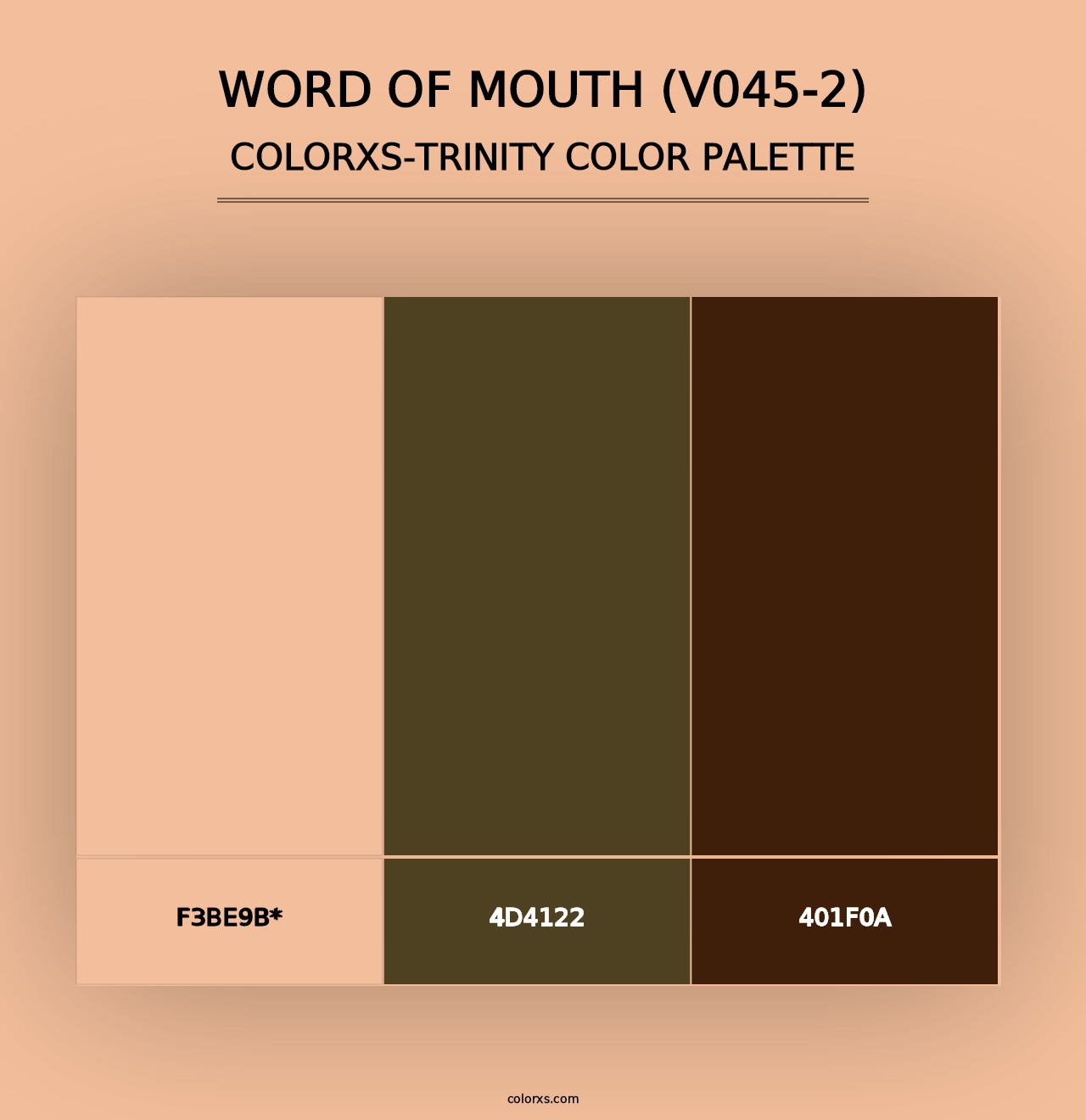 Word of Mouth (V045-2) - Colorxs Trinity Palette