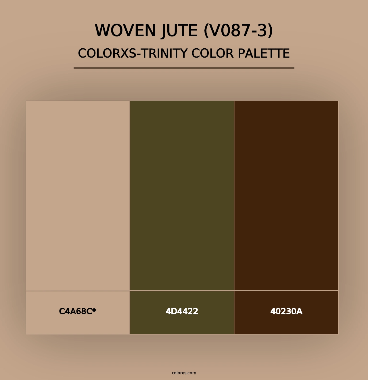 Woven Jute (V087-3) - Colorxs Trinity Palette