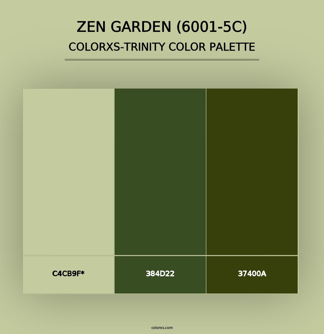 Zen Garden (6001-5C) - Colorxs Trinity Palette