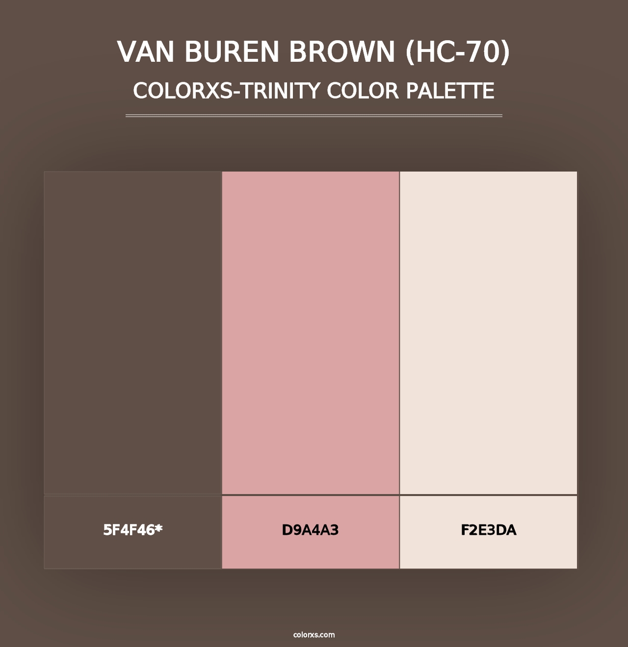 Van Buren Brown (HC-70) - Colorxs Trinity Palette