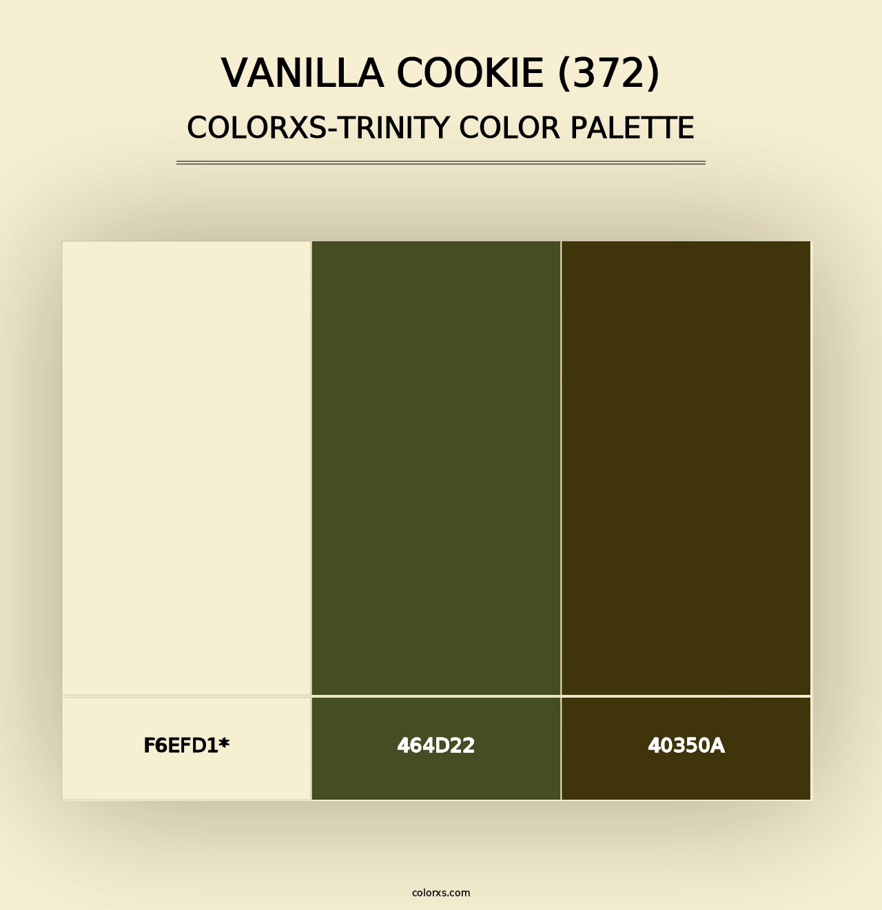 Vanilla Cookie (372) - Colorxs Trinity Palette