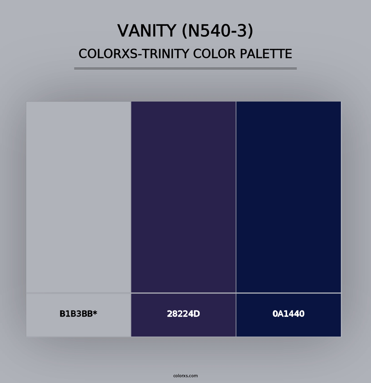 Vanity (N540-3) - Colorxs Trinity Palette