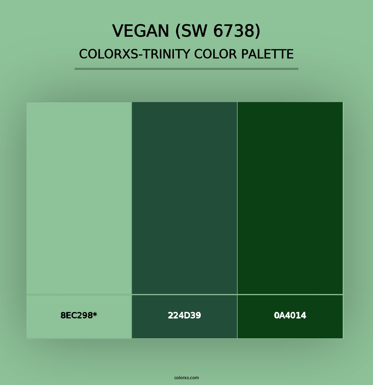 Vegan (SW 6738) - Colorxs Trinity Palette