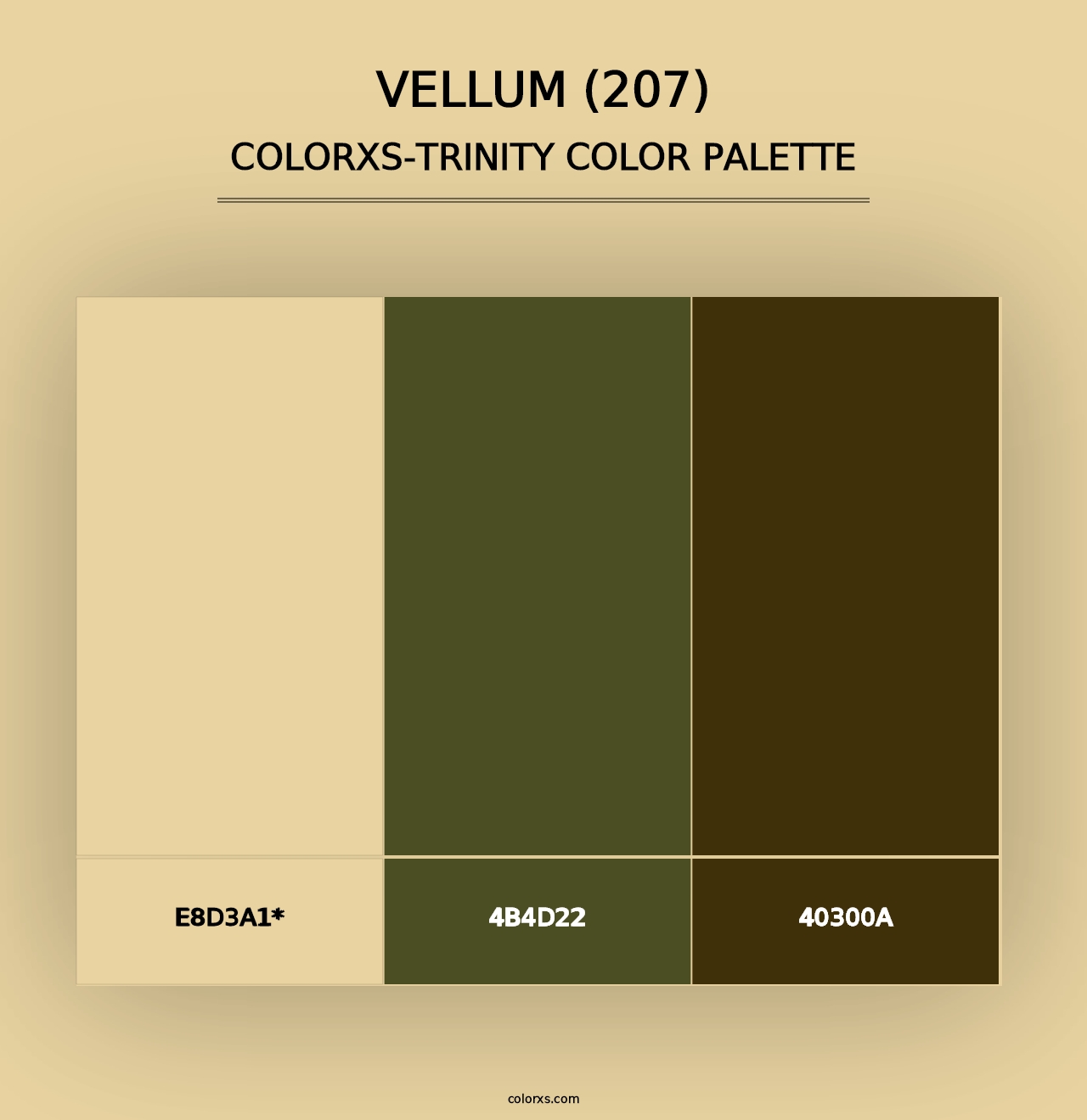 Vellum (207) - Colorxs Trinity Palette