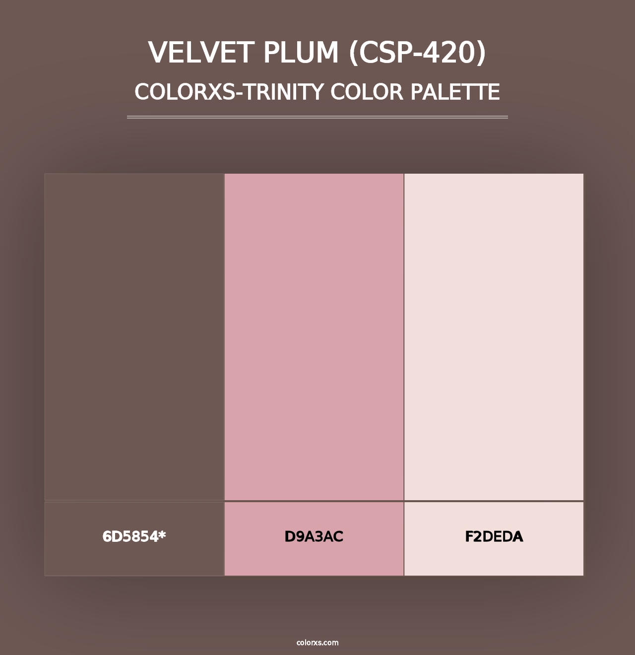 Velvet Plum (CSP-420) - Colorxs Trinity Palette