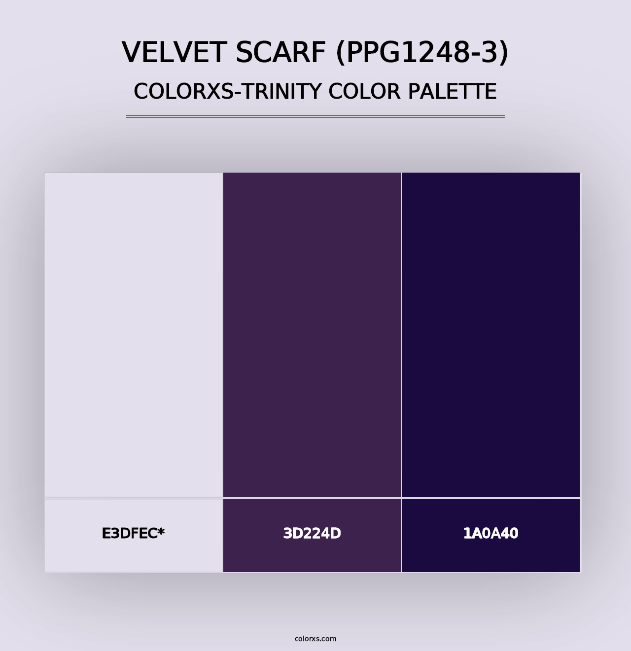 Velvet Scarf (PPG1248-3) - Colorxs Trinity Palette