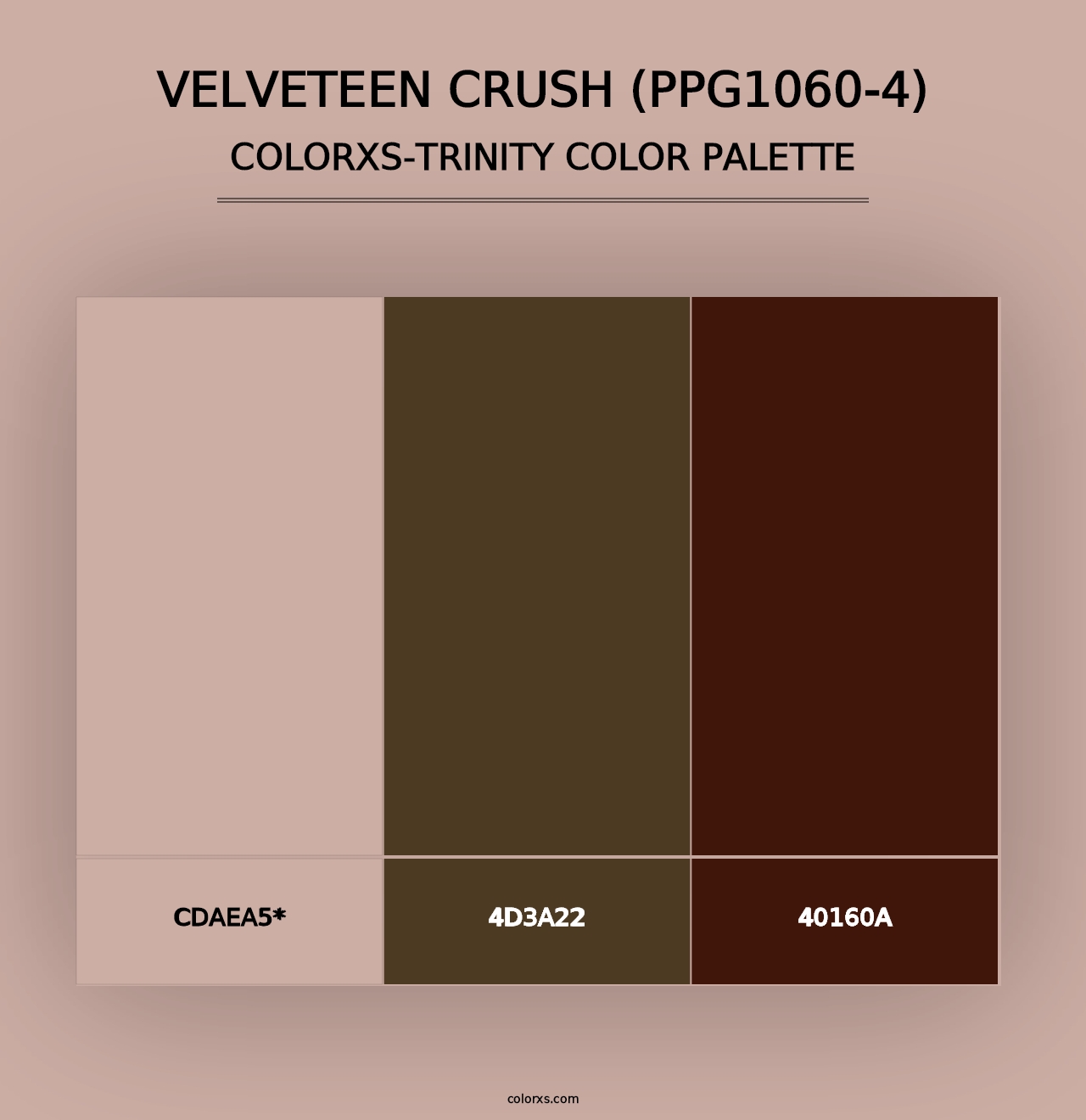 Velveteen Crush (PPG1060-4) - Colorxs Trinity Palette