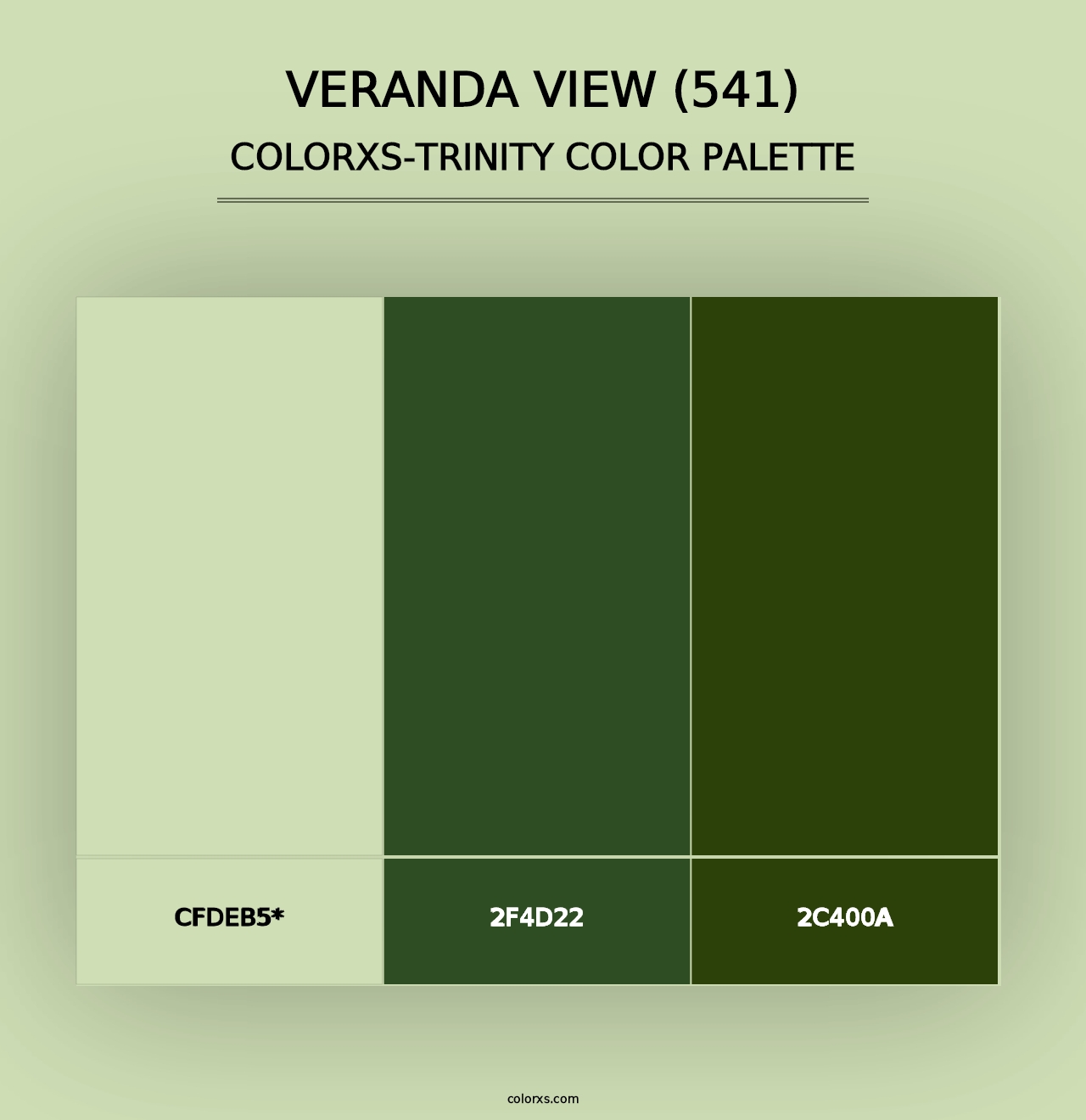 Veranda View (541) - Colorxs Trinity Palette