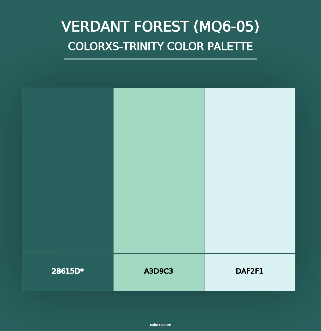 Verdant Forest (MQ6-05) - Colorxs Trinity Palette