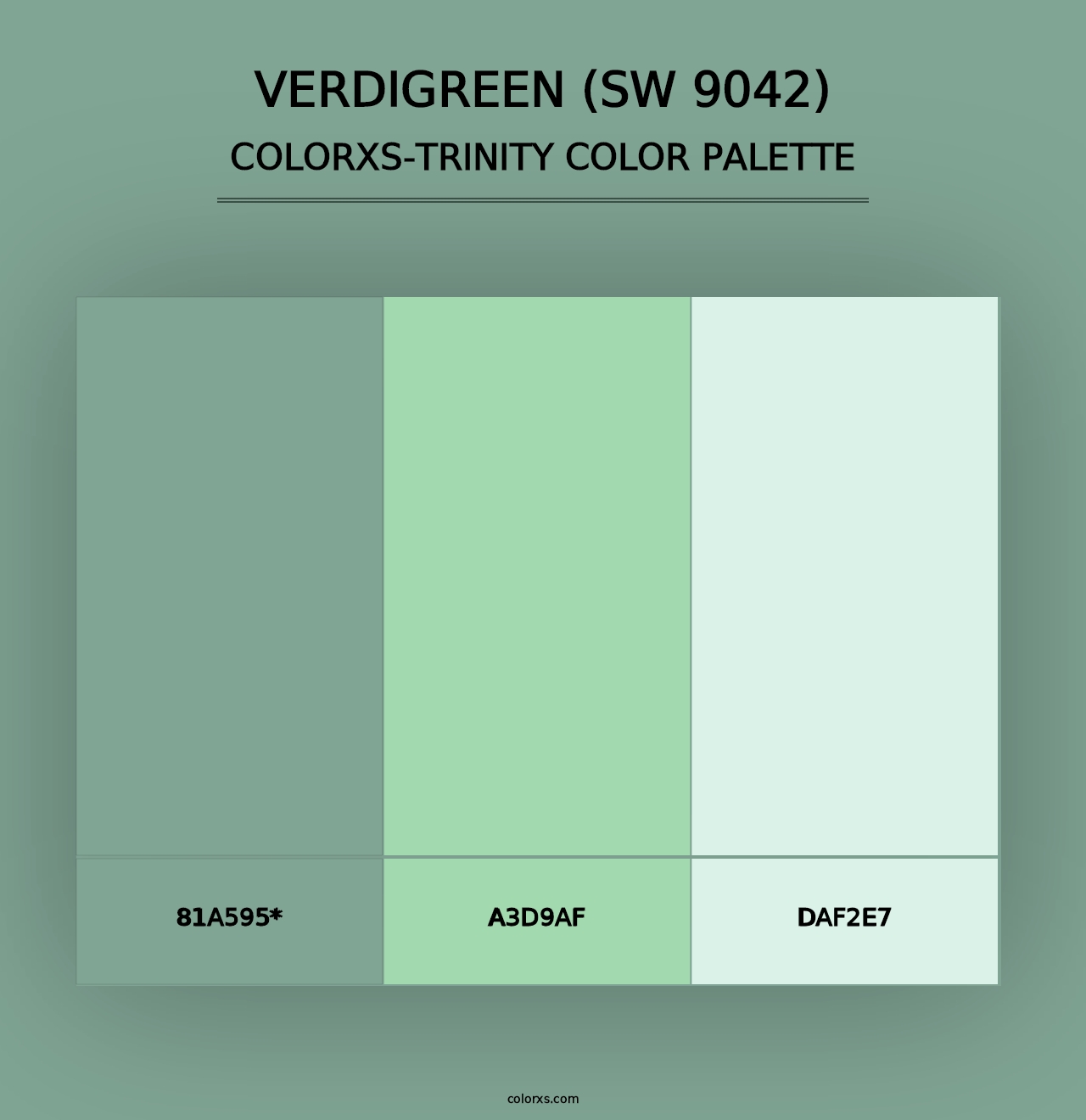 Verdigreen (SW 9042) - Colorxs Trinity Palette