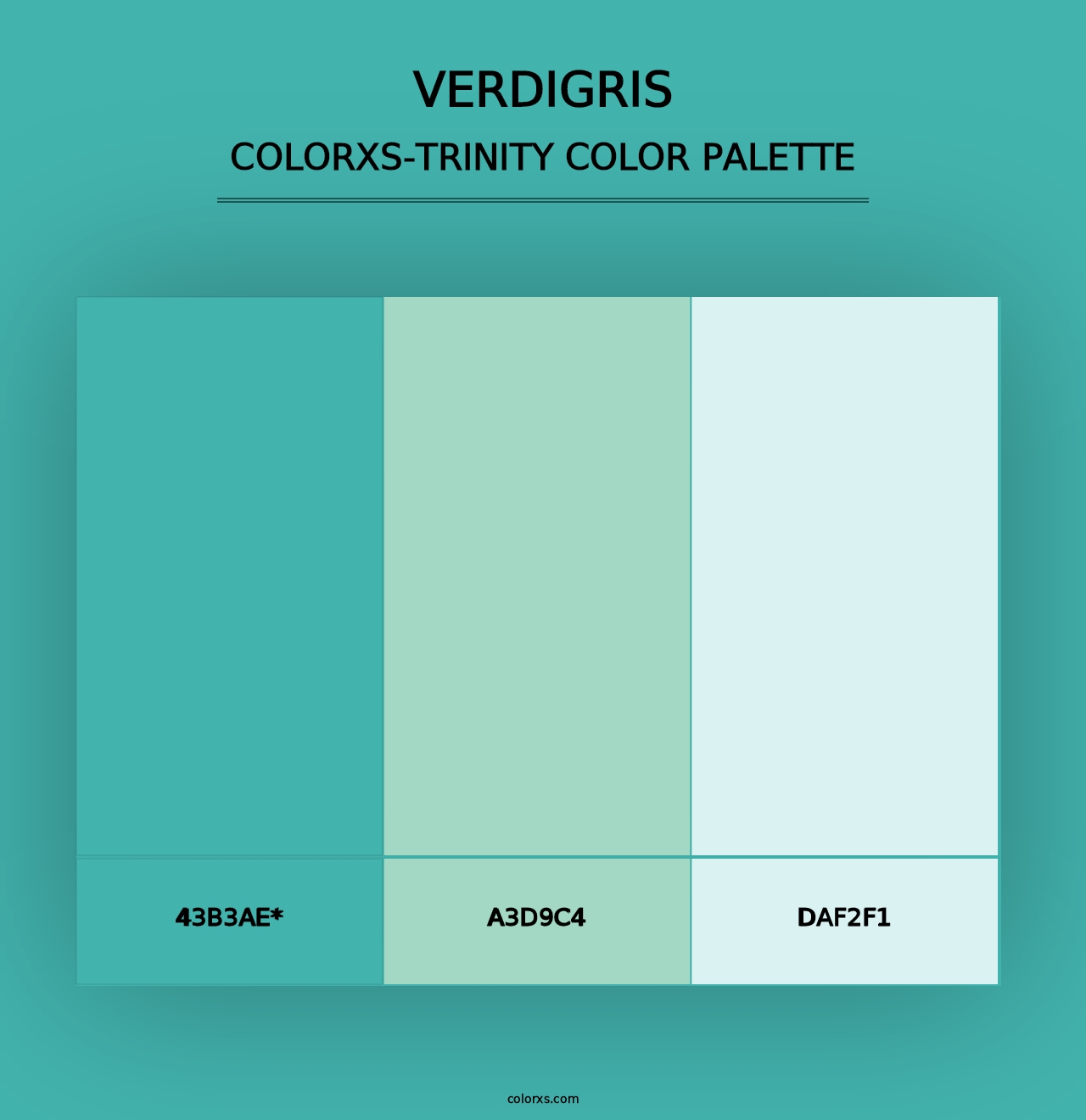 Verdigris - Colorxs Trinity Palette