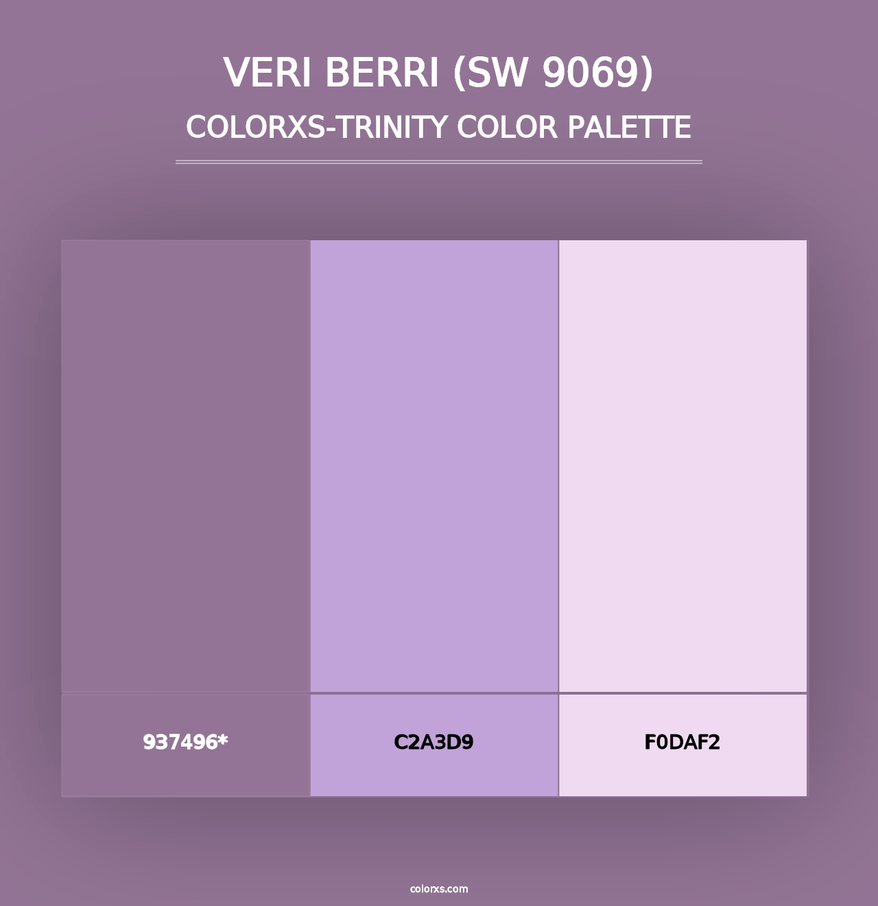 Veri Berri (SW 9069) - Colorxs Trinity Palette