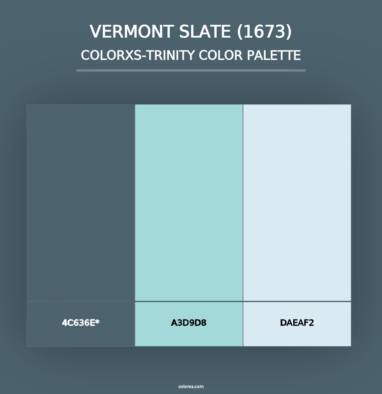 Vermont Slate (1673) - Colorxs Trinity Palette