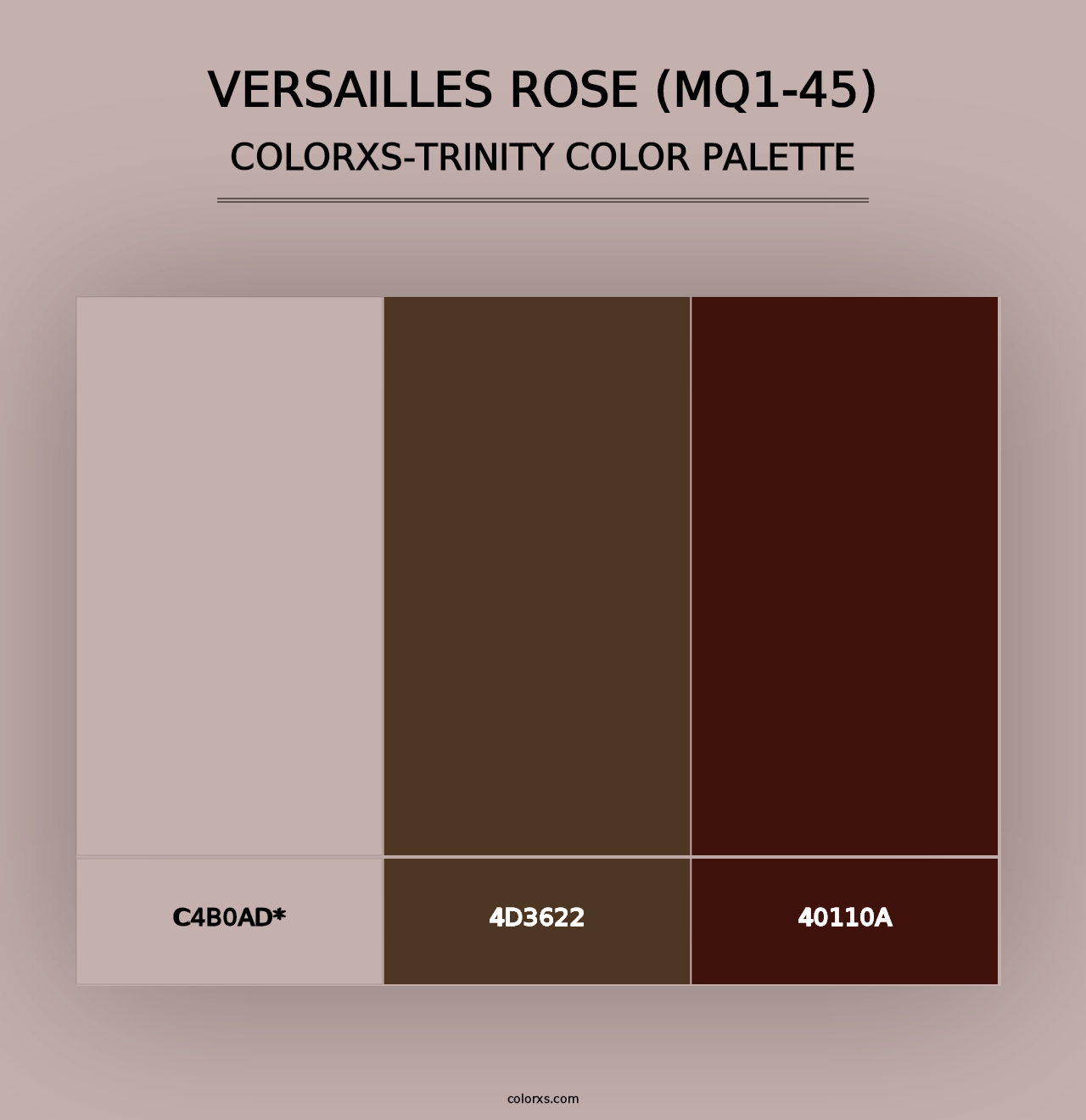 Versailles Rose (MQ1-45) - Colorxs Trinity Palette