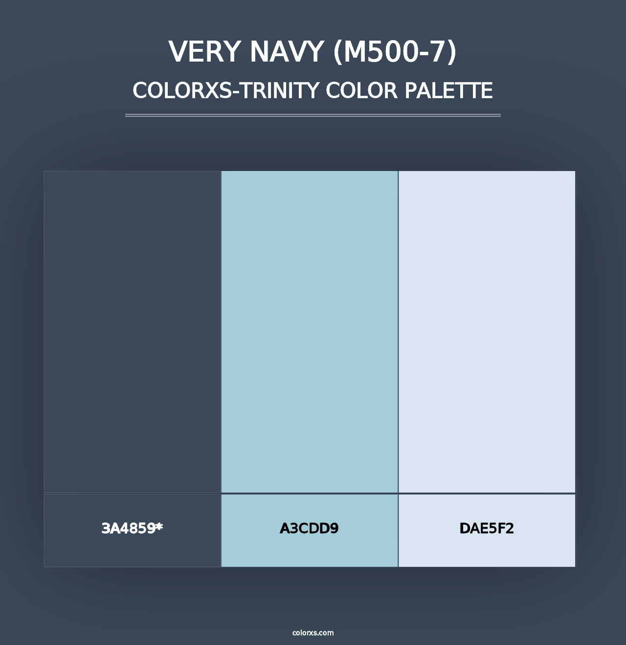 Very Navy (M500-7) - Colorxs Trinity Palette