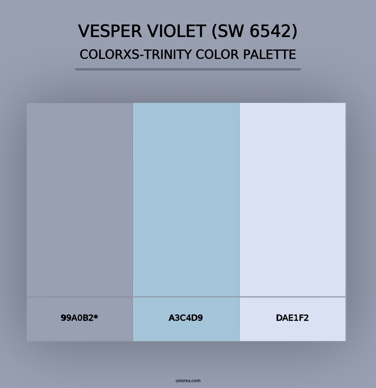 Vesper Violet (SW 6542) - Colorxs Trinity Palette