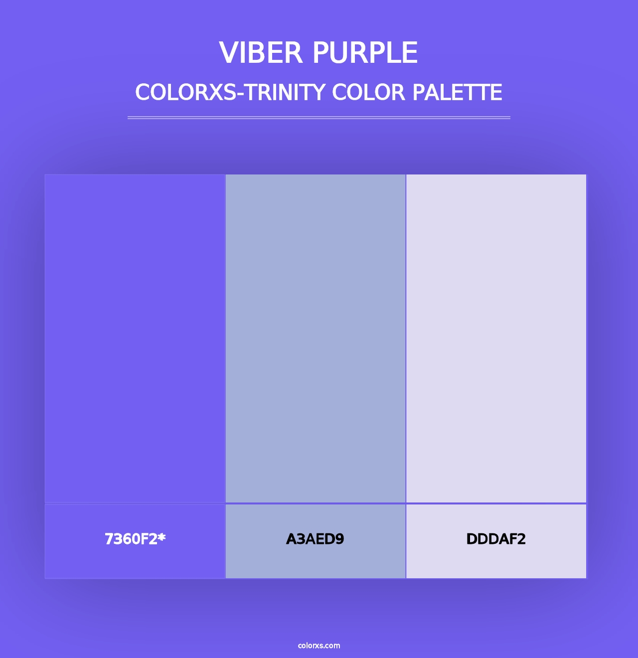 Viber Purple - Colorxs Trinity Palette