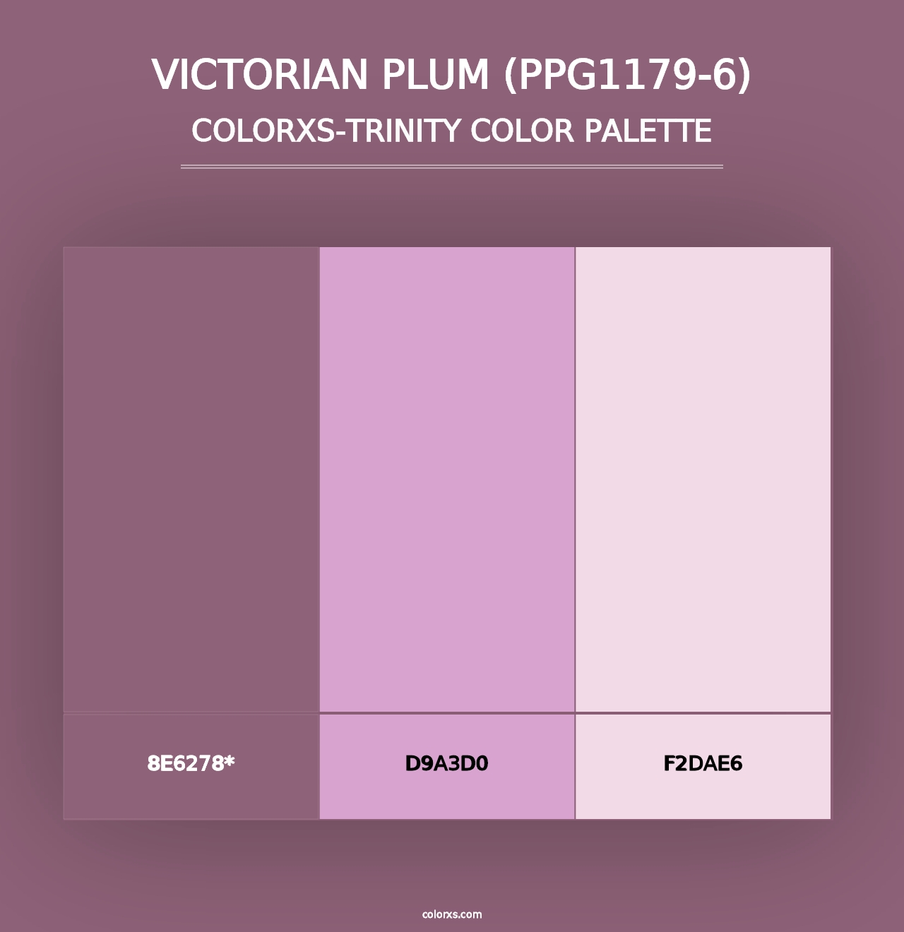 Victorian Plum (PPG1179-6) - Colorxs Trinity Palette