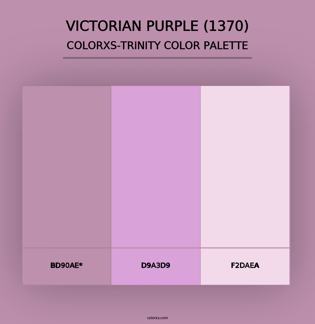 Victorian Purple (1370) - Colorxs Trinity Palette