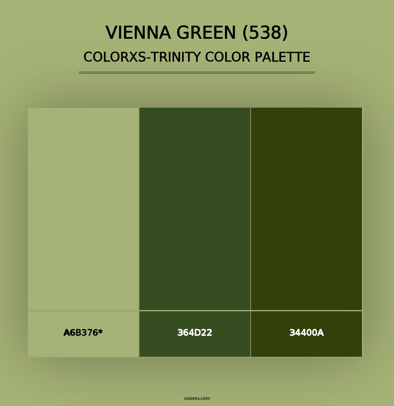 Vienna Green (538) - Colorxs Trinity Palette