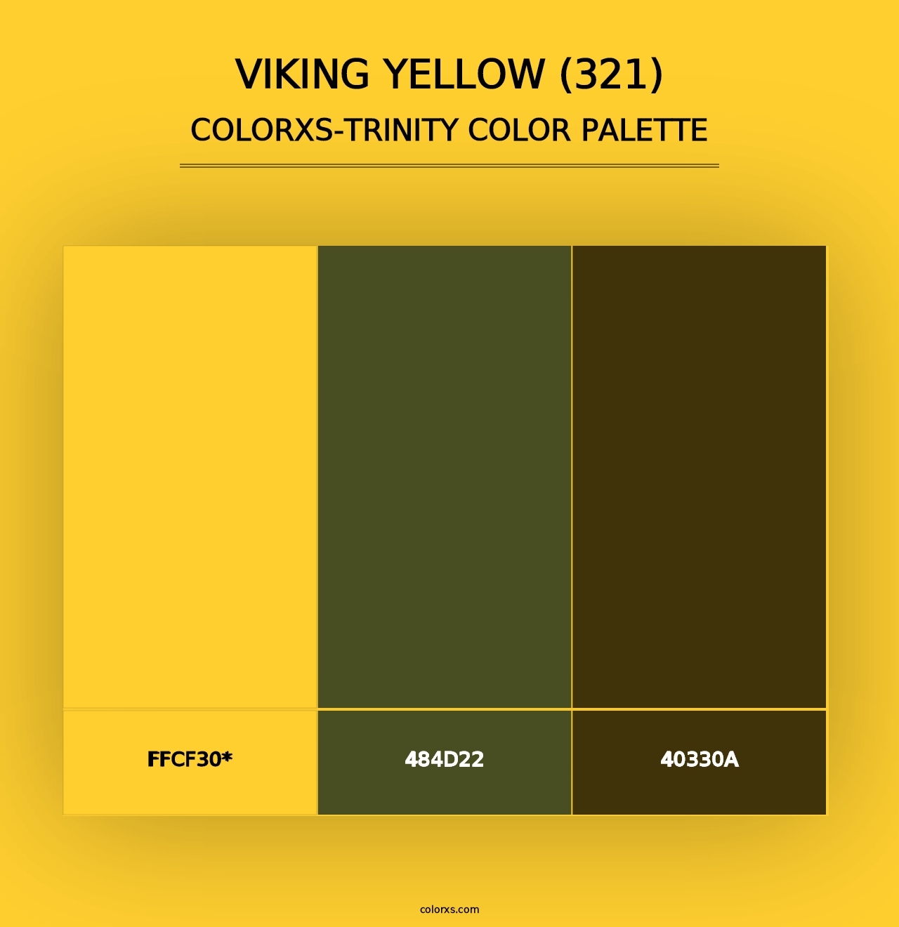 Viking Yellow (321) - Colorxs Trinity Palette